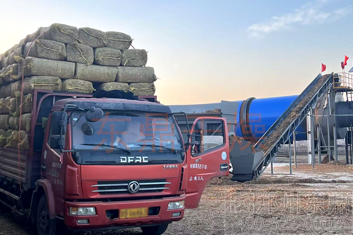 山西朔州300噸玉米秸稈烘干機